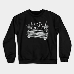 Funny American Theme Design Crewneck Sweatshirt